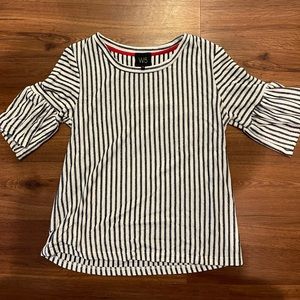 W5 navy stripped top, medium, wide sleeve